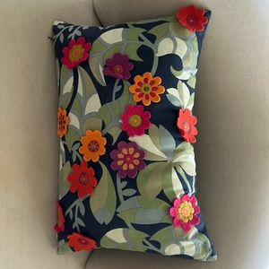 Crate and Barrel Mariza pillow 12x18"